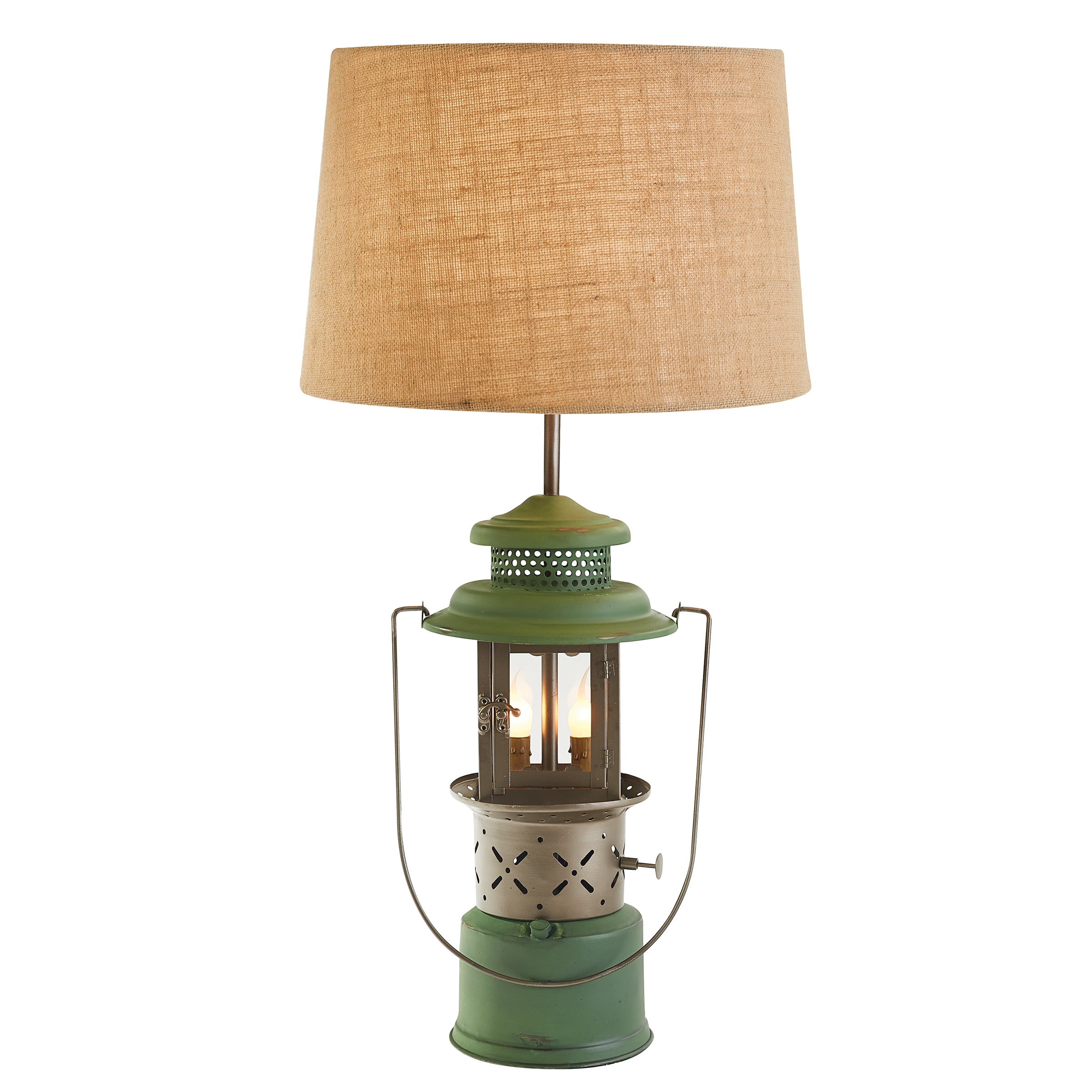 Park Designs Green Camp Lantern Lamp With Shade