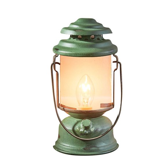 Park Designs Green Camp Lantern Night Light