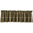 thumbnail image 1 of Park Designs Green and Brown Plaid Scotch Pine Valance 14"L, 1 of 5