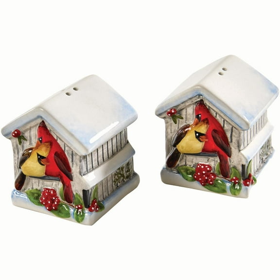Park Designs Holiday Cardinal Love Red S&P Set