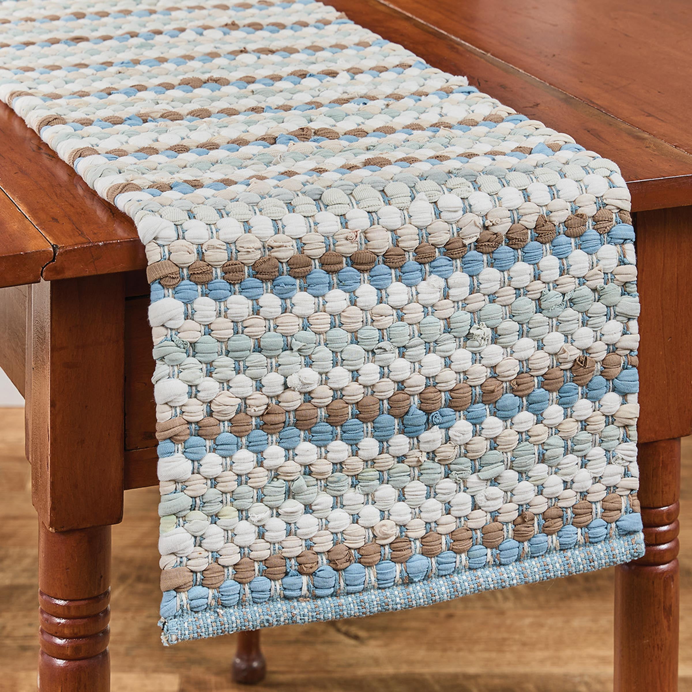 Park Designs Jordan Chindi Blue Stripe Table Runner 13" x 36"