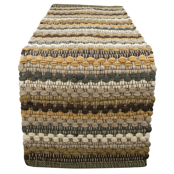 Park Designs Mineral Stripe Chindi Table Runner 13" x 54"