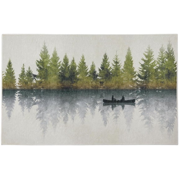 Park Designs Mirror Lake Washable Indoor Rug 24" x 38"
