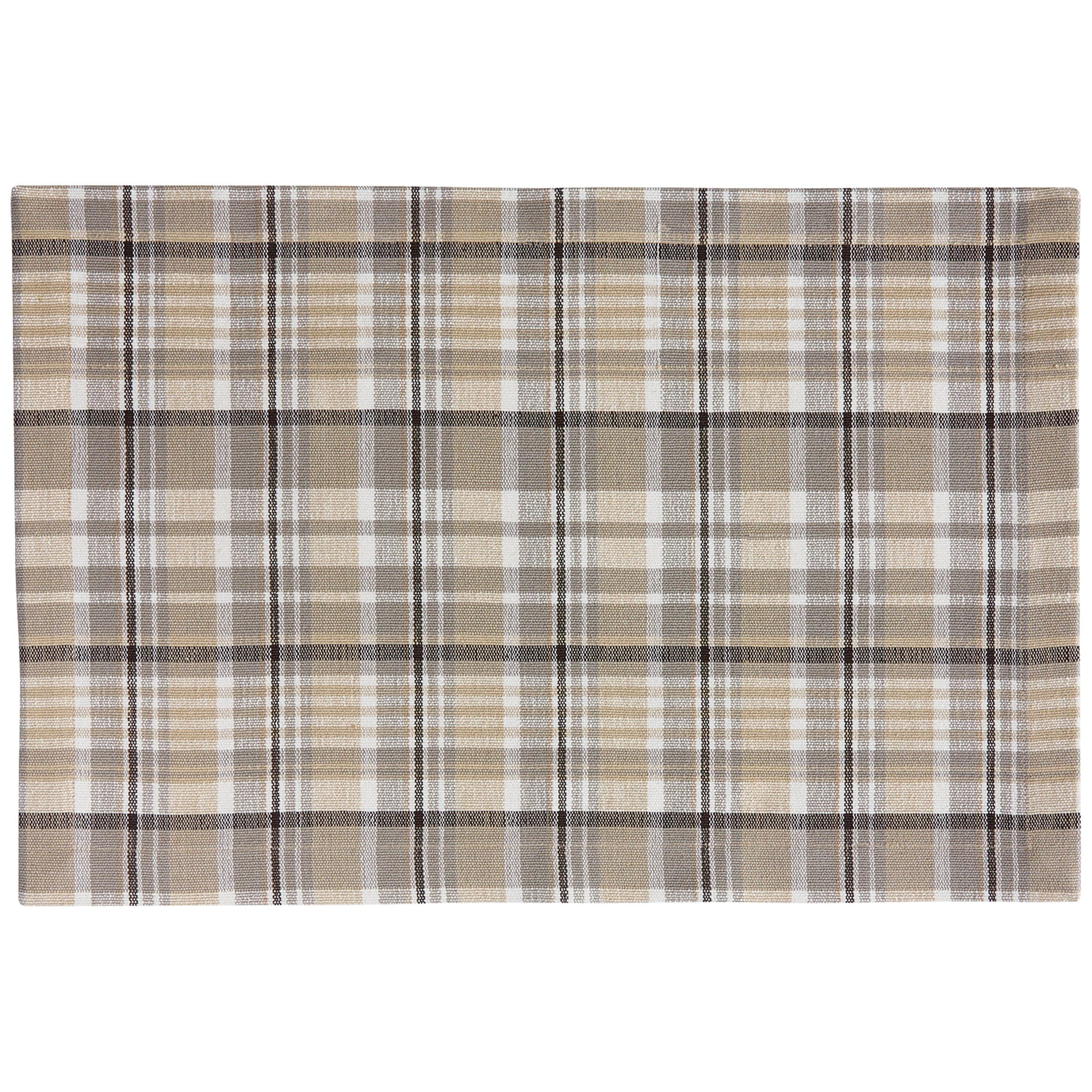 Park Designs Murray Beige Plaid Placemat Set of 4
