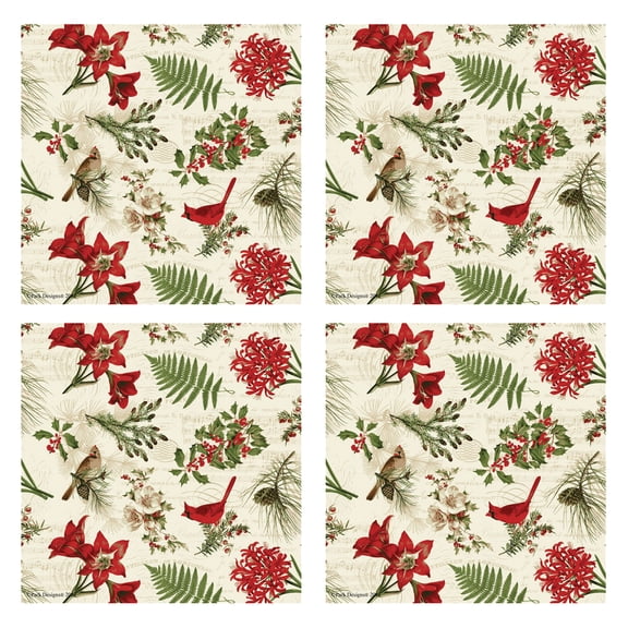 Park Designs Nature Sings Cardinal Napkin Set of 4