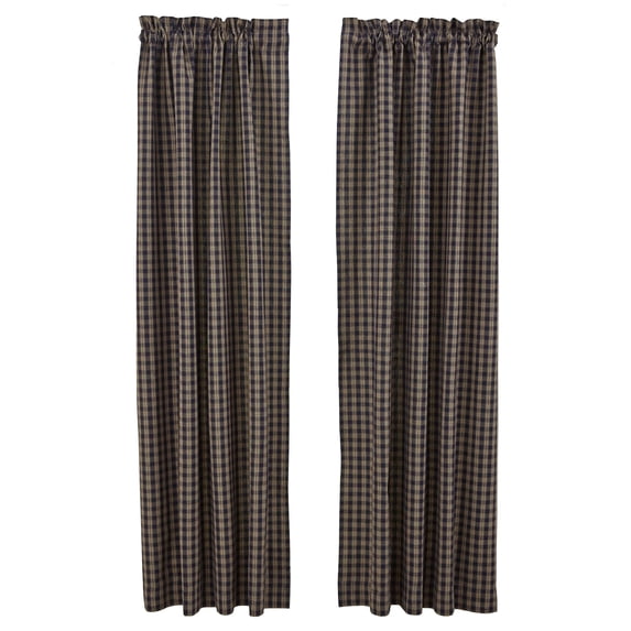 Park Designs Navy Sturbridge Lined Panel 72 X 63