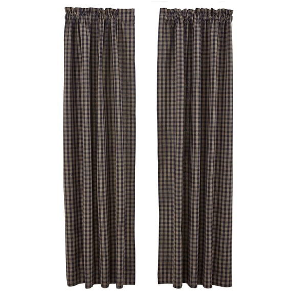 Park Designs Navy Sturbridge Panel Pair 63"L