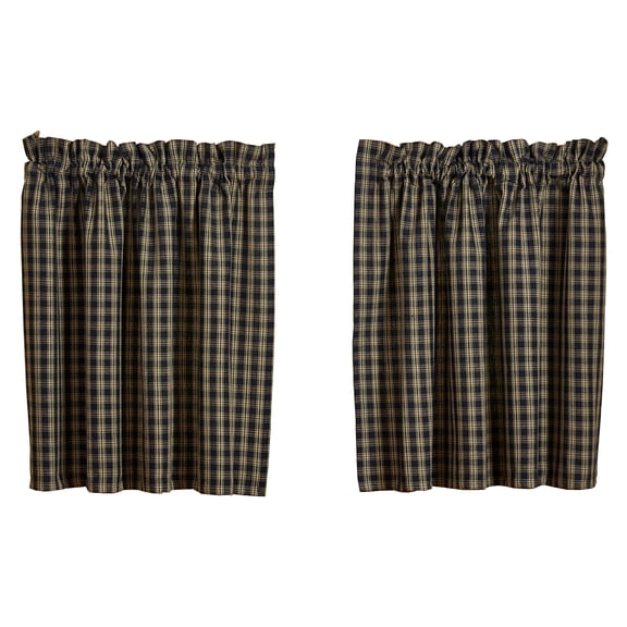 Park Designs Navy Sturbridge Window Tiers