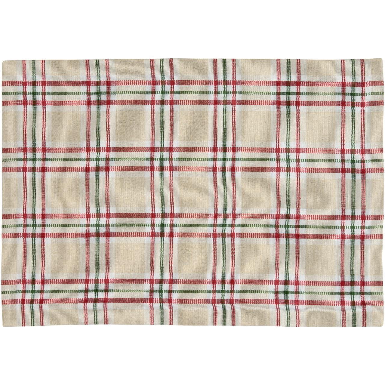 Park Designs Cozy Christmas Beige Placemat Set Of 4