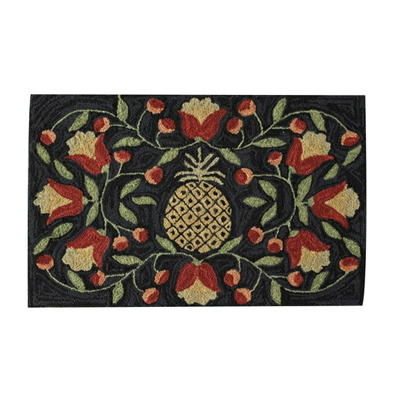 Park Designs Pineapple Indoor Hooked Rug 24" x 36"