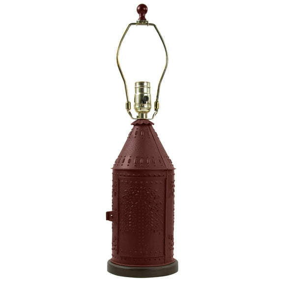 Park Designs Punched Revere Lamp 19" Red