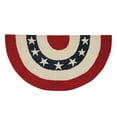 thumbnail image 1 of Park Designs Red Americana Indoor Half Round Rug 2' x 3', 1 of 3