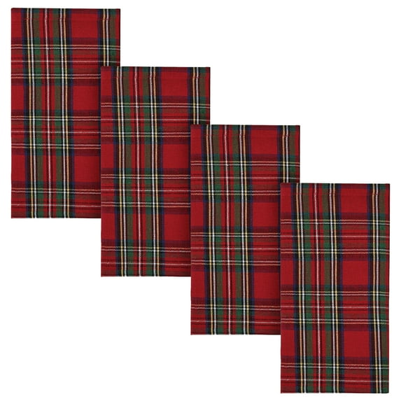 Park Designs Red Regal Tartan Napkin Set of 4