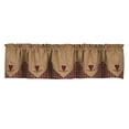 thumbnail image 1 of Park Designs Red Sturbridge Heart Embroidered Point Valance, 1 of 6