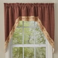 thumbnail image 1 of Park Designs Red Sturbridge Live Lined Swag 36"L, 1 of 5