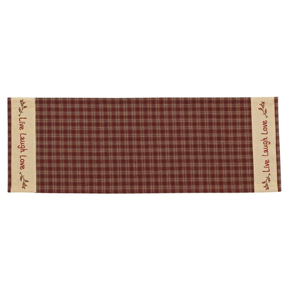 Park Designs Red Sturbridge Live Table Runner 54"L