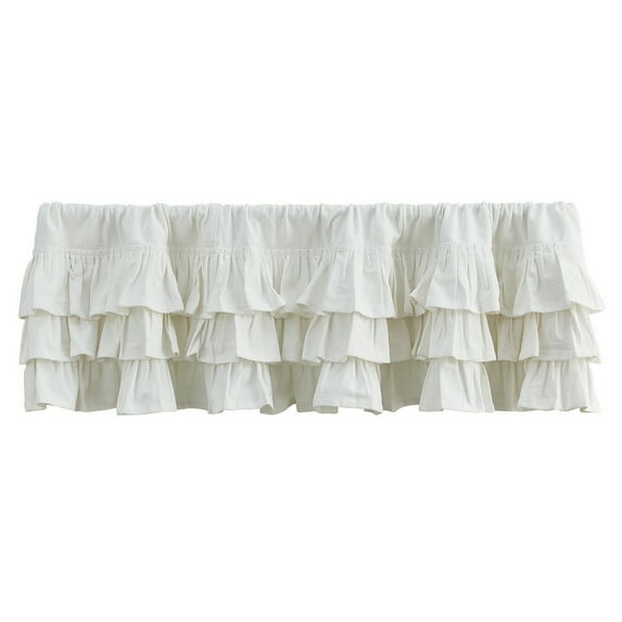 Park Designs Ruffled White Valance