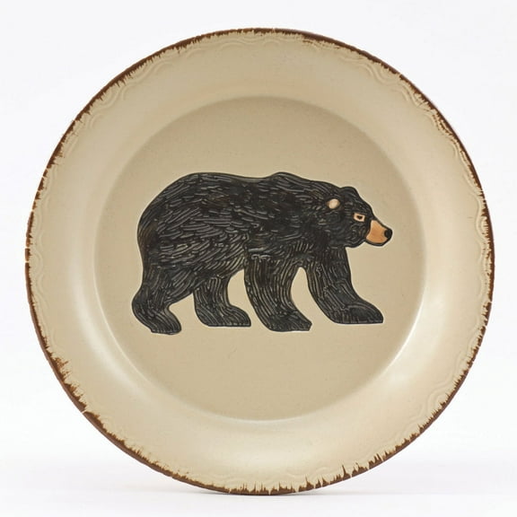 Park Designs Rustic Retreat Bear Salad Plates Set of 4