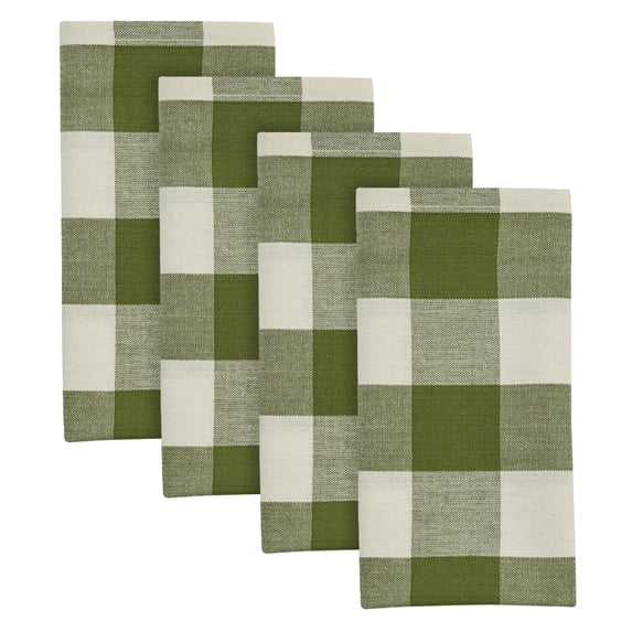 Park Designs Sage Buffalo Check Napkins Set of 4