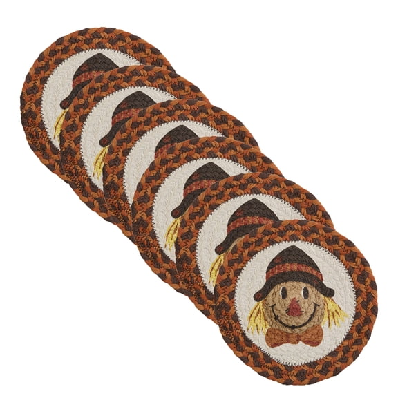 Park Designs Scarecrow Printed Trivet Set of 6