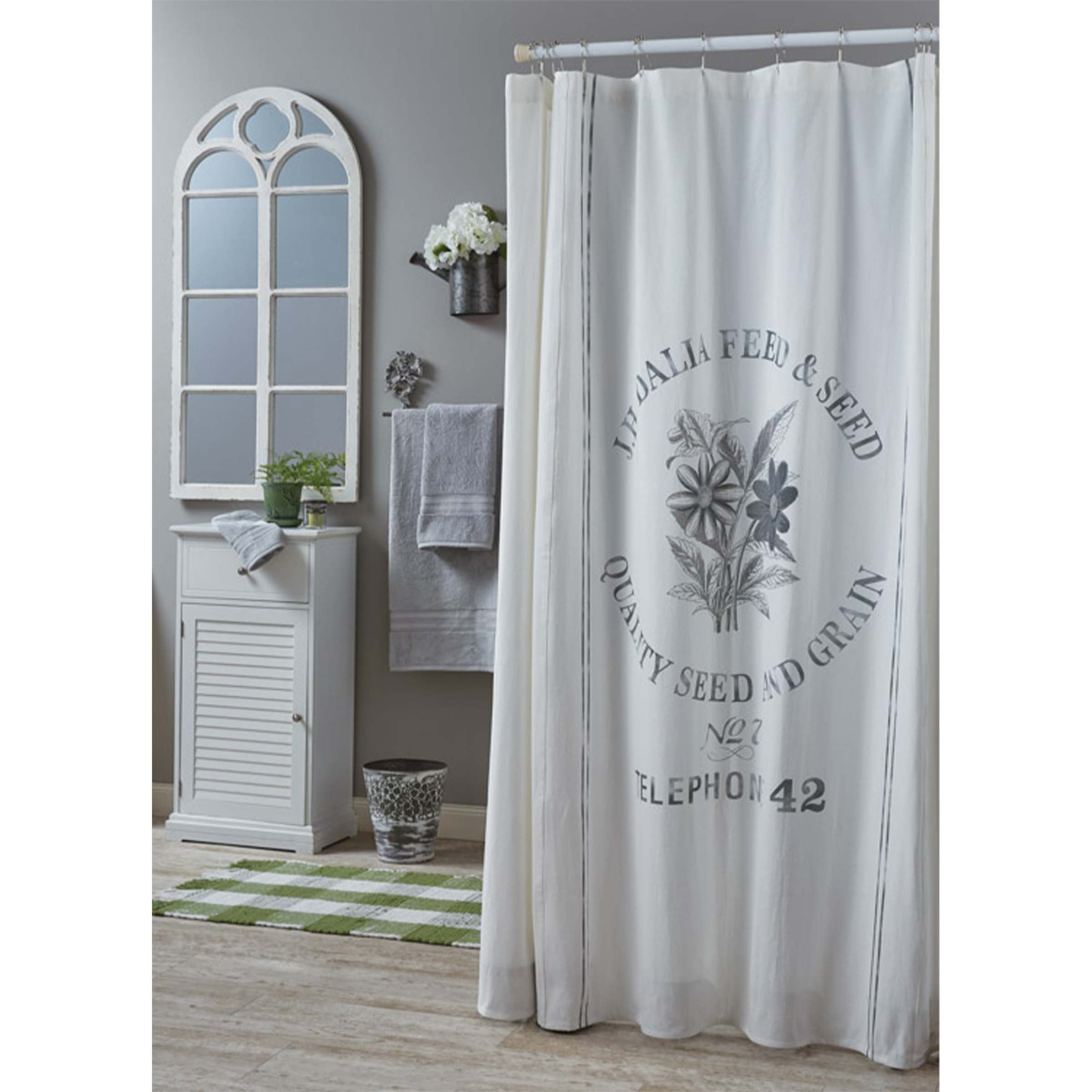 Park Designs Seed Sack Shower Curtain
