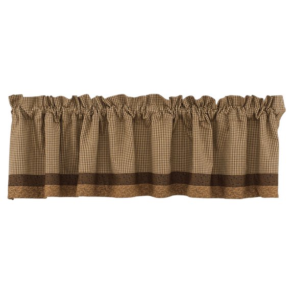 Park Designs Shades of Brown Lined Border Valance
