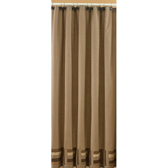 Park Designs Shades of Brown Shower Curtain