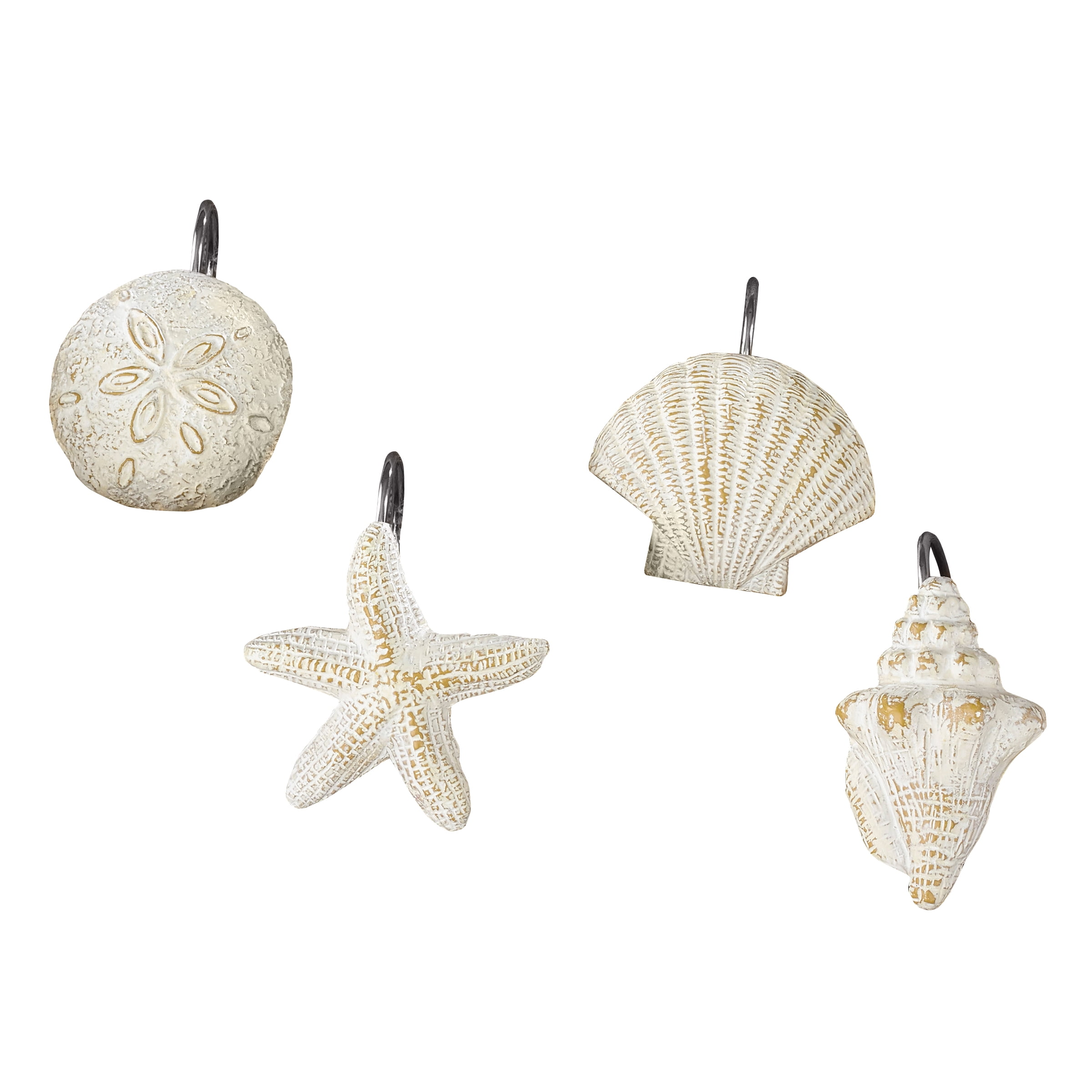 Park Designs Shells Shower Curtain Hooks Set of 12