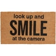 thumbnail image 1 of Park Designs Smile At The Camera Tan Doormat 18" x 30", 1 of 6