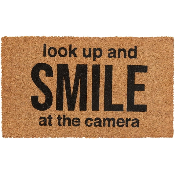 Park Designs Smile At The Camera Tan Doormat 18" x 30"