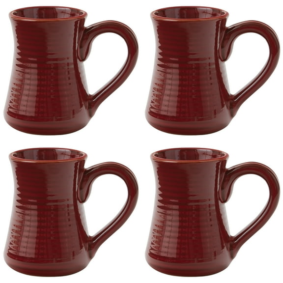 Park Designs Solid Red Aspen Mug Set