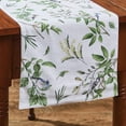thumbnail image 1 of Park Designs Songbird Green Floral Table Runner 13" x 36", 1 of 5