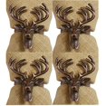 thumbnail image 1 of Park Designs Stag Deer Head Napkin Rings Set of 4 Painted Iron Kitchen or Dining, 1 of 3