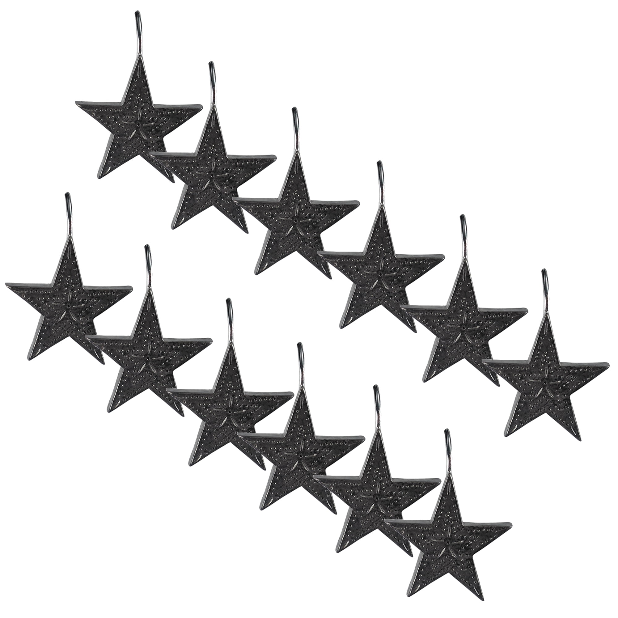 Park Designs Star Shower Curtain Hooks Set of 12 - Walmart.com