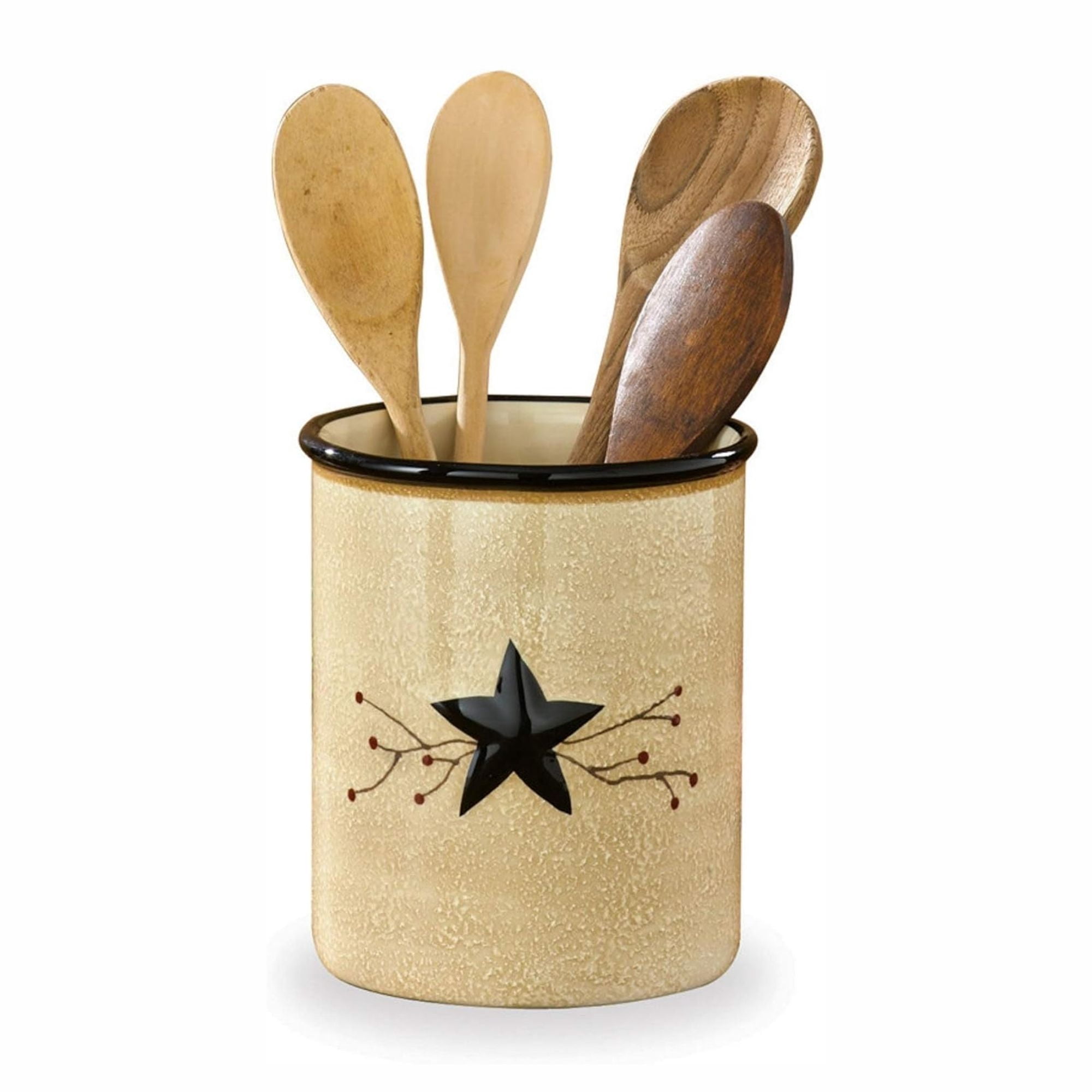 Ceramic Star Vine Utensil Holder