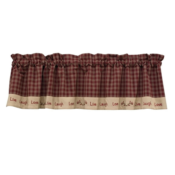 Park Designs Sturbridge Live Lined Valance 60" X 14"