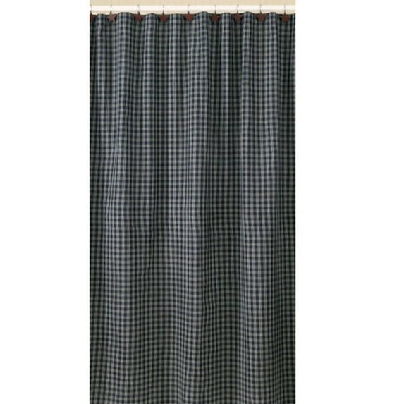 Park Designs Sturbridge Navy Shower Curtain