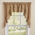 thumbnail image 1 of Park Designs Sturbridge Ticking Ruffle Black Swag 72" x 36", 1 of 3
