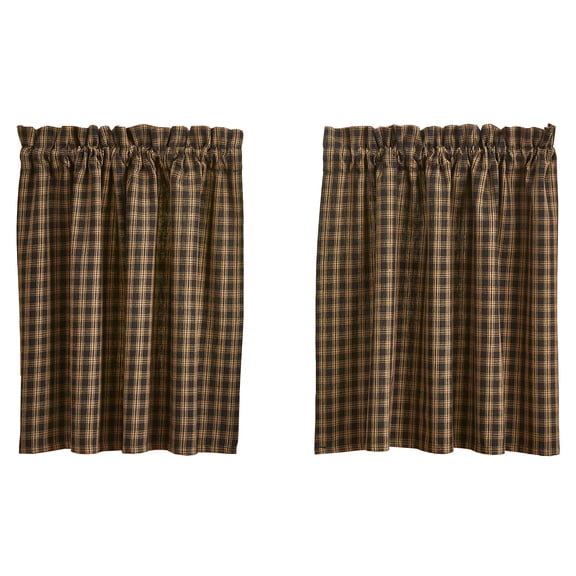 Park Designs Sturbridge Window Tiers - Black