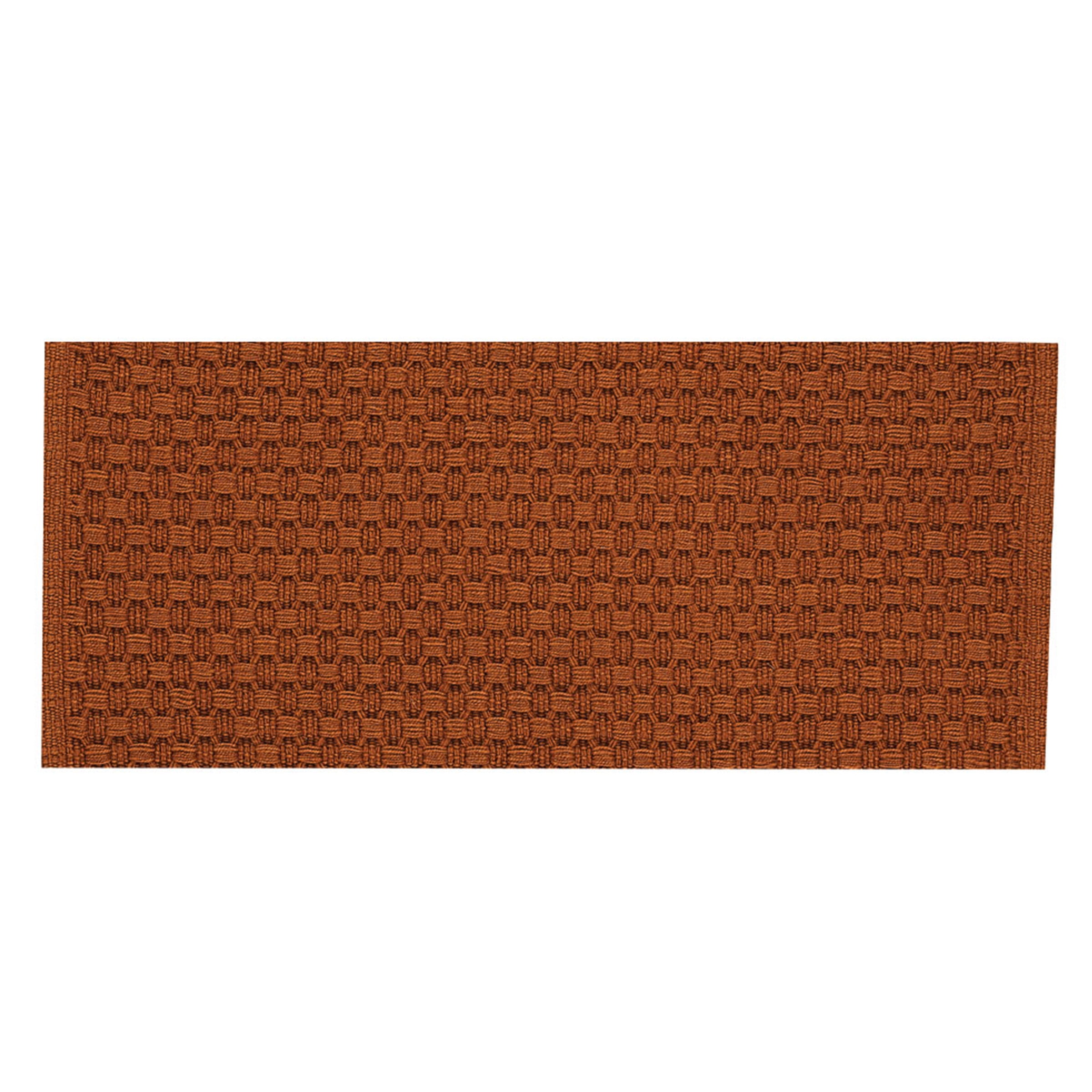 Terracotta Cotton Honeycomb Weave Table Runner