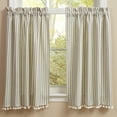 thumbnail image 1 of Park Designs Ticking With Ball Fringe Tiers 72" x 36", 1 of 3