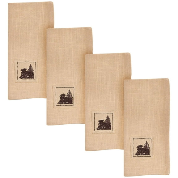 Park Designs Valley View Brown Mountain Napkin Set of 4