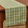 thumbnail image 1 of Park Designs Verbena Green Plaid Table Runner 13" x 54", 1 of 5