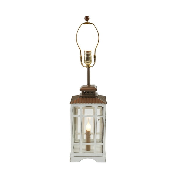 Park Designs White Lantern Lamp With Night Light
