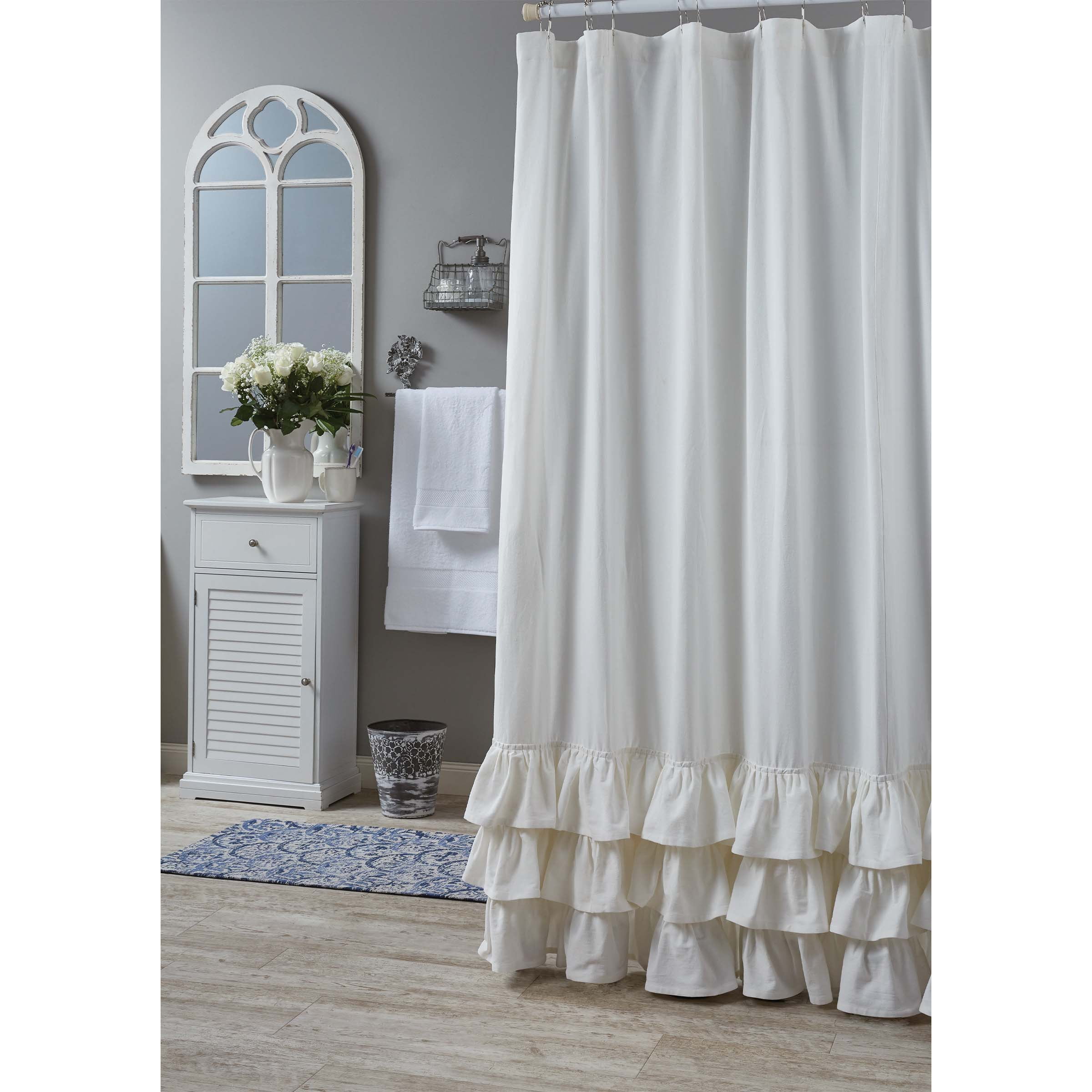 Park Designs Ruffled Shower Curtain - Thumbnail 3