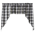 thumbnail image 1 of Park Designs Black Cream Buffalo Check Swag 36''L, 1 of 6