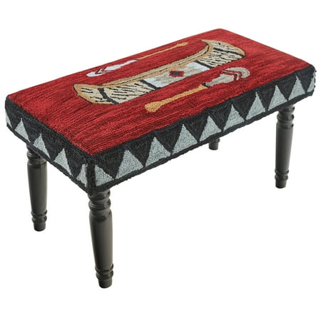 Park Designs Wilderness Canoe Hooked Bench