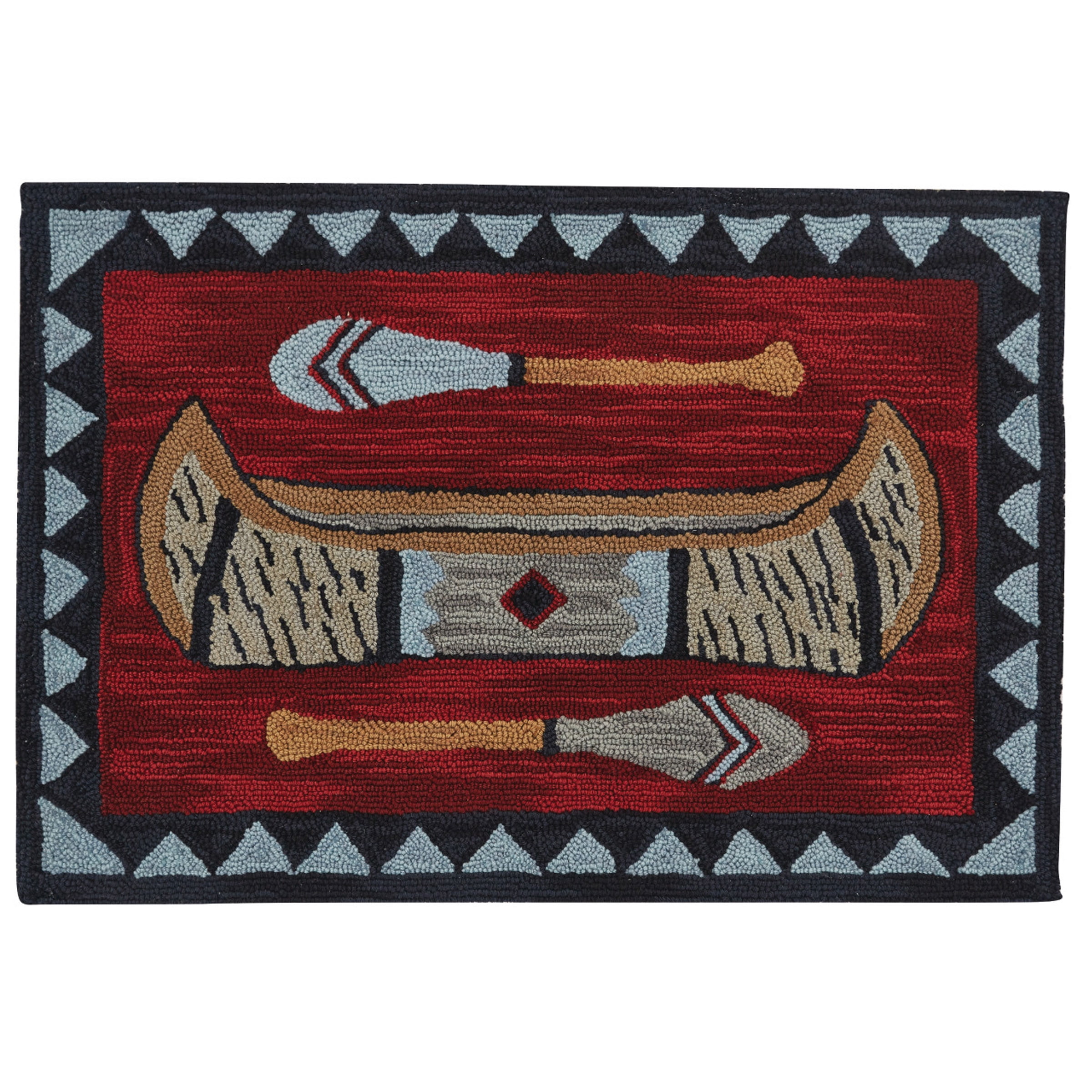 Park Designs Wilderness Canoe Hooked Indoor Rug 2' x 3' - Walmart.com