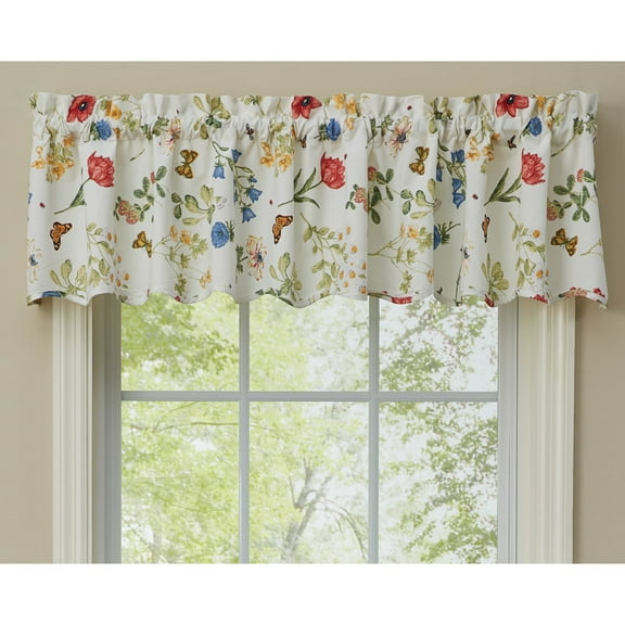 Park Designs Wildflower Scalloped Valance - 14"L