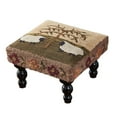 thumbnail image 1 of Park Designs Willow And Sheep Hooked Stool, 1 of 3